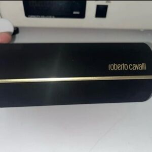 Roberto Cavalli glasses case in Black